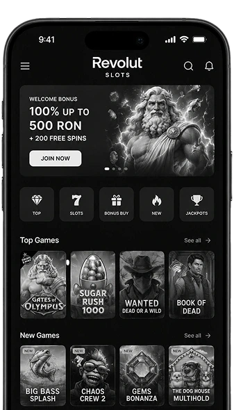 Revolut Slots mobilní aplikace.